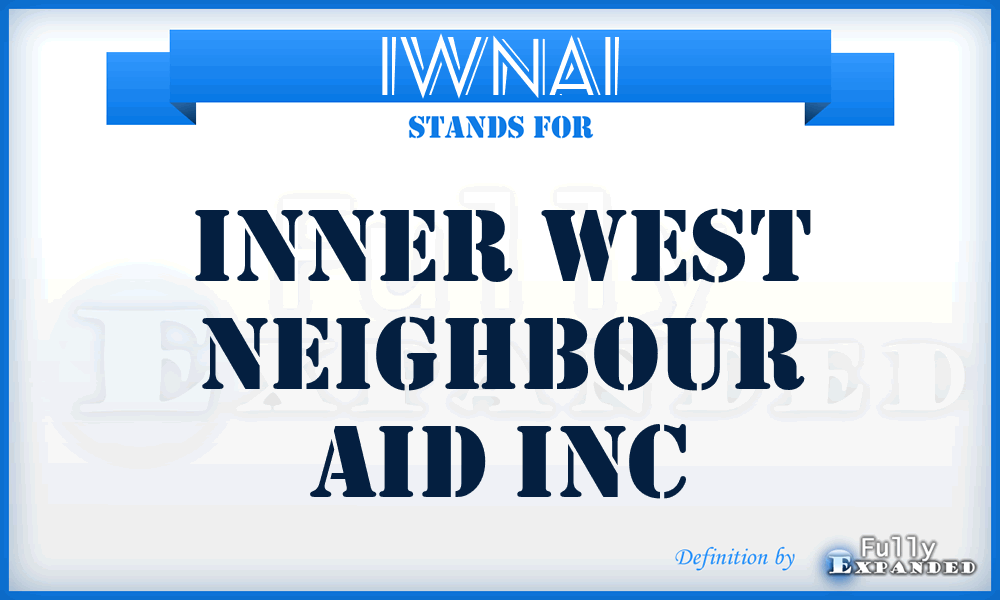 IWNAI - Inner West Neighbour Aid Inc