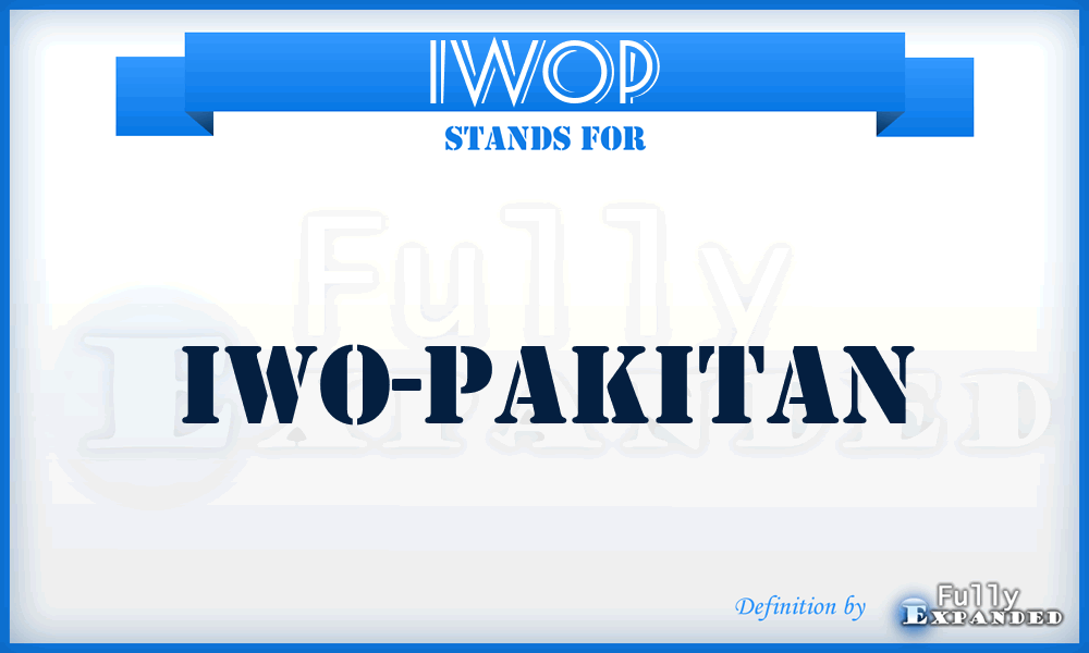 IWOP - IWO-Pakitan