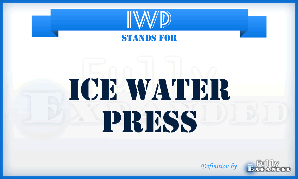 IWP - Ice Water Press
