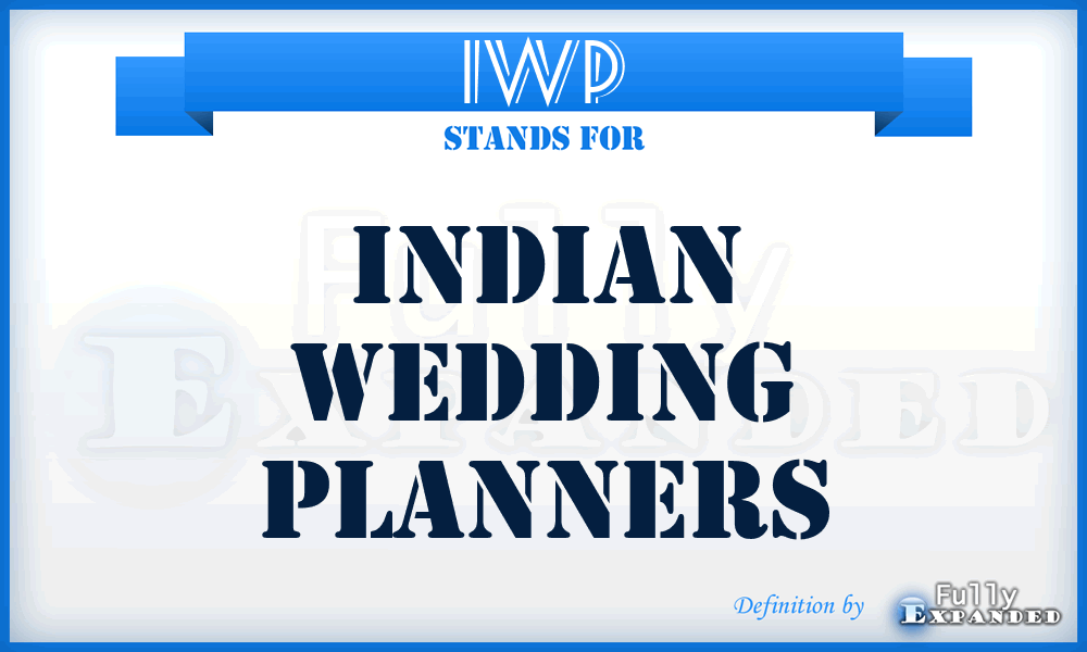 IWP - Indian Wedding Planners