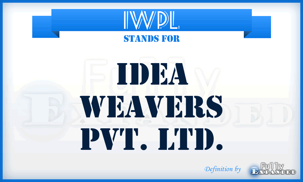 IWPL - Idea Weavers Pvt. Ltd.