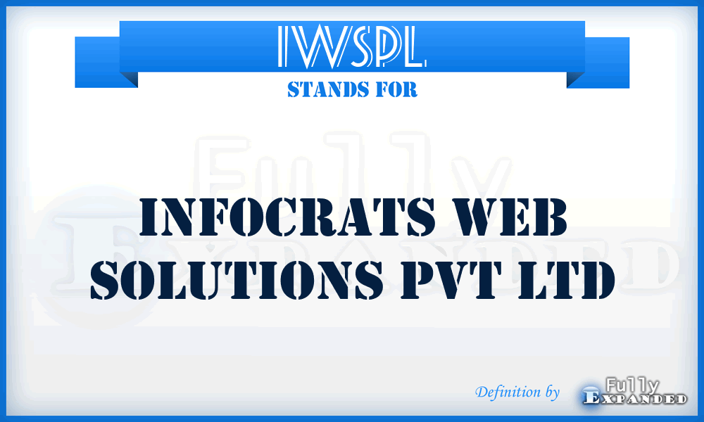 IWSPL - Infocrats Web Solutions Pvt Ltd