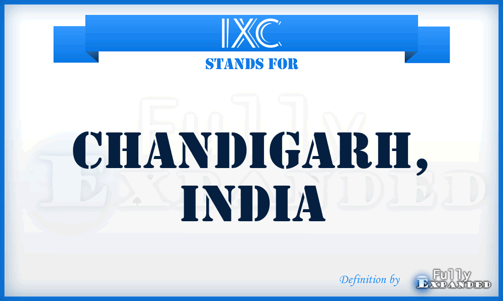 IXC - Chandigarh, India