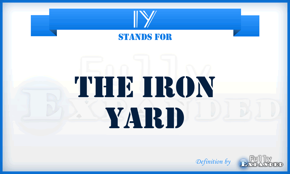 IY - The Iron Yard