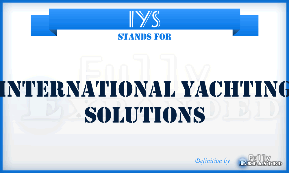 IYS - International Yachting Solutions