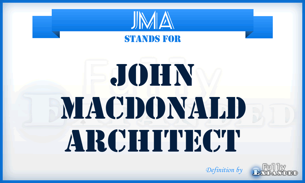 JMA - John Macdonald Architect