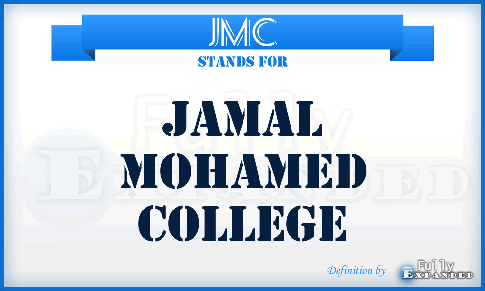 JMC - Jamal Mohamed College