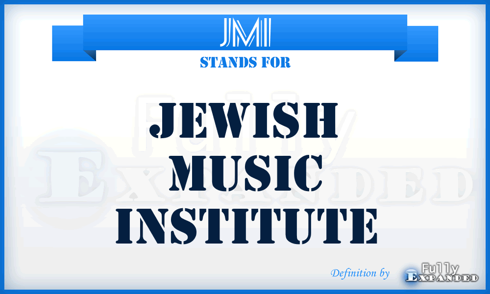 JMI - Jewish Music Institute