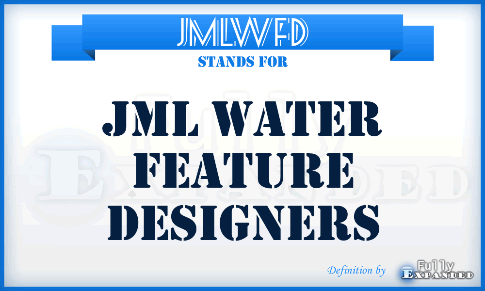 JMLWFD - JML Water Feature Designers