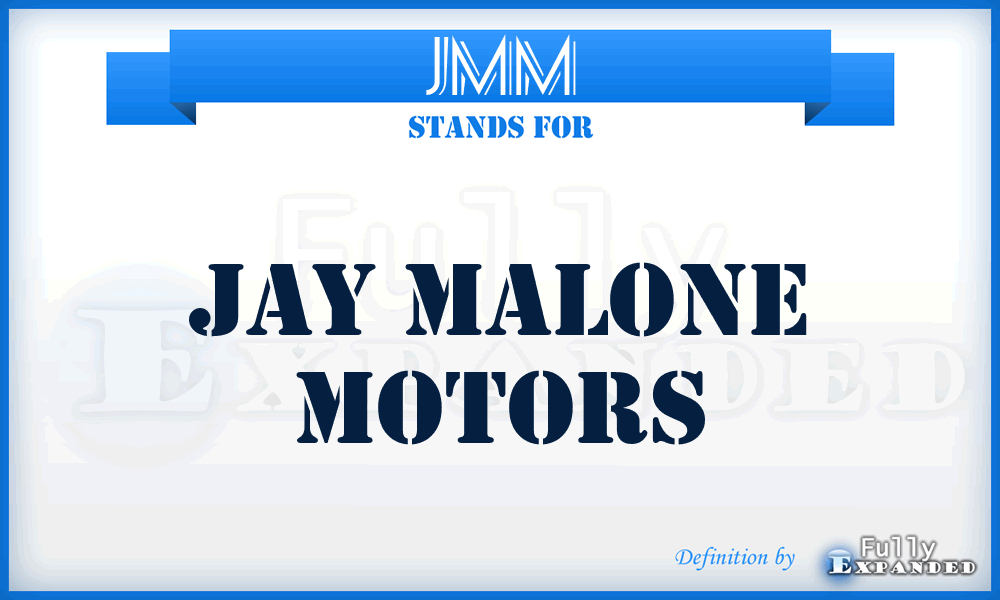 JMM - Jay Malone Motors