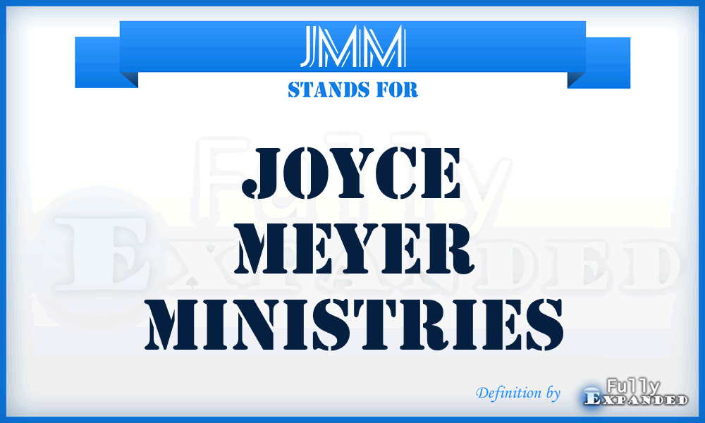 JMM - Joyce Meyer Ministries