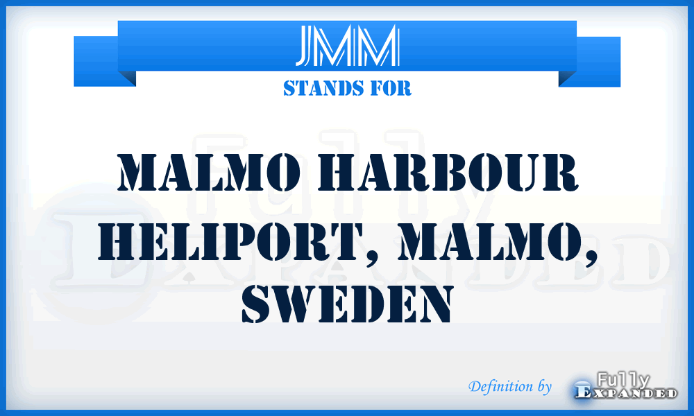 JMM - Malmo Harbour Heliport, Malmo, Sweden