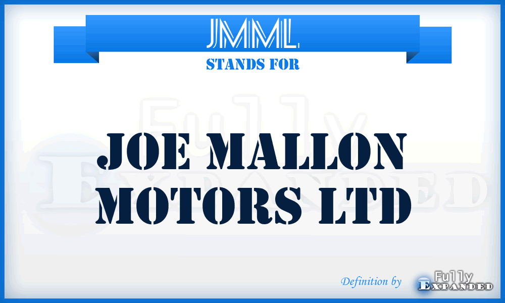 JMML - Joe Mallon Motors Ltd