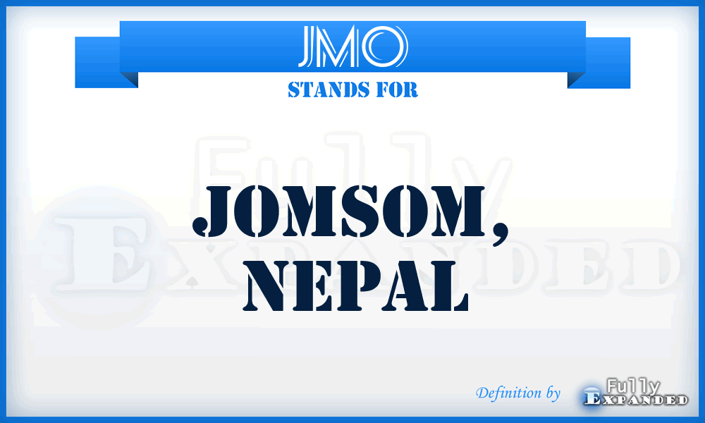 JMO - Jomsom, Nepal