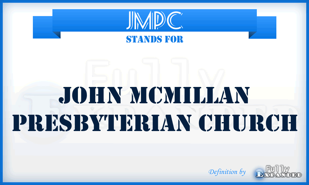 JMPC - John McMillan Presbyterian Church