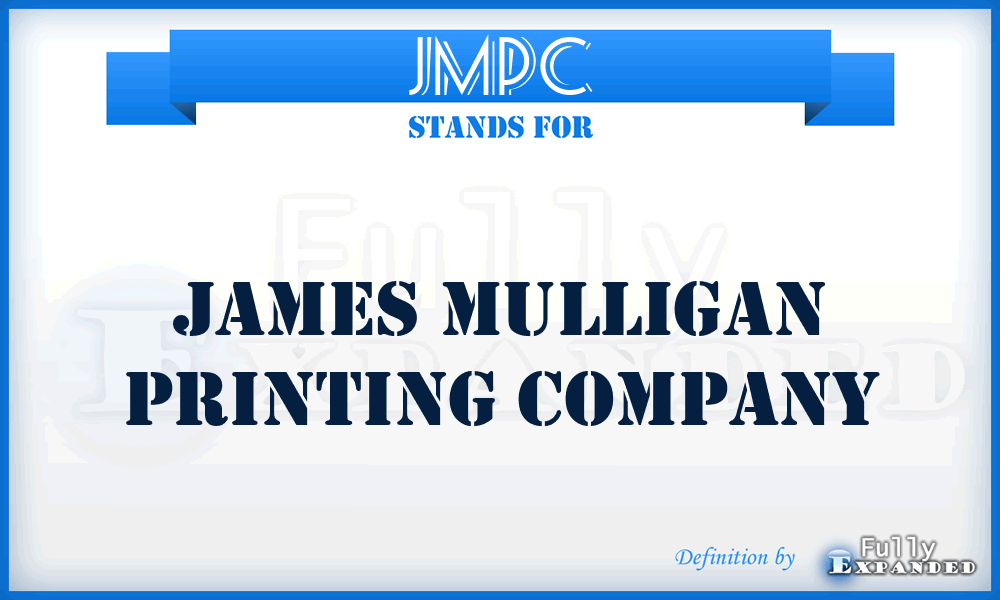 JMPC - James Mulligan Printing Company