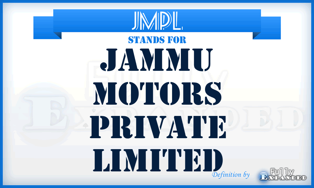 JMPL - Jammu Motors Private Limited