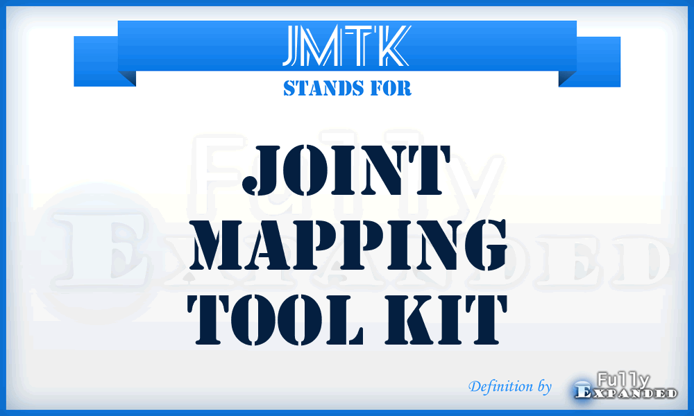 JMTK - Joint Mapping Tool Kit