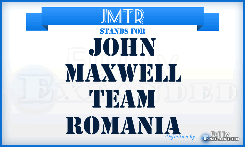 JMTR - John Maxwell Team Romania