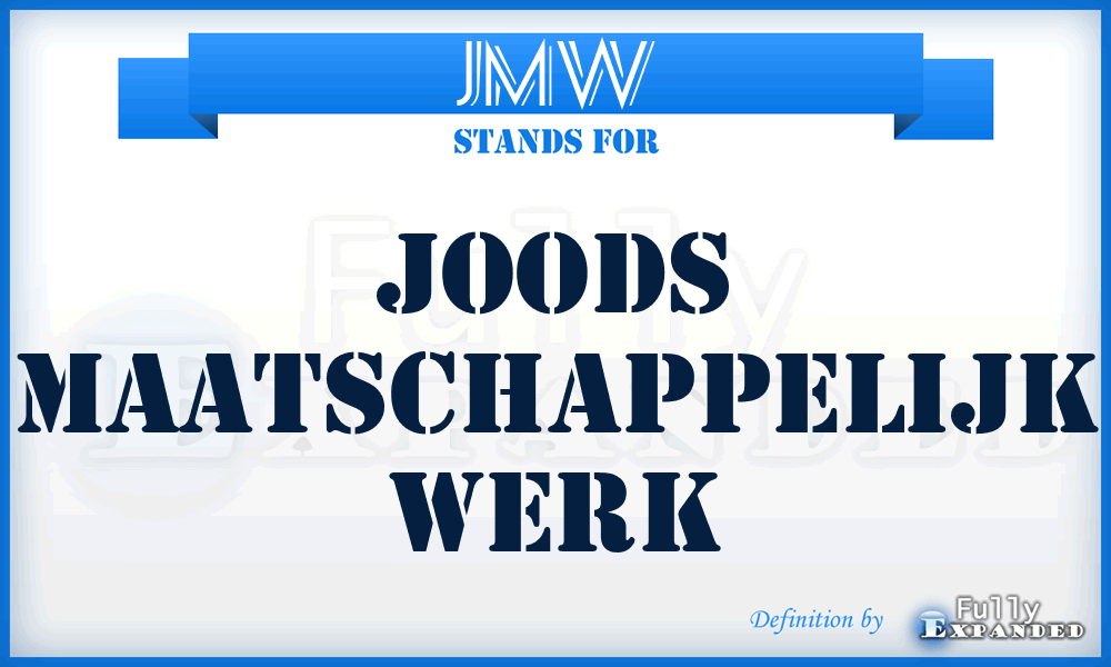 JMW - Joods Maatschappelijk Werk