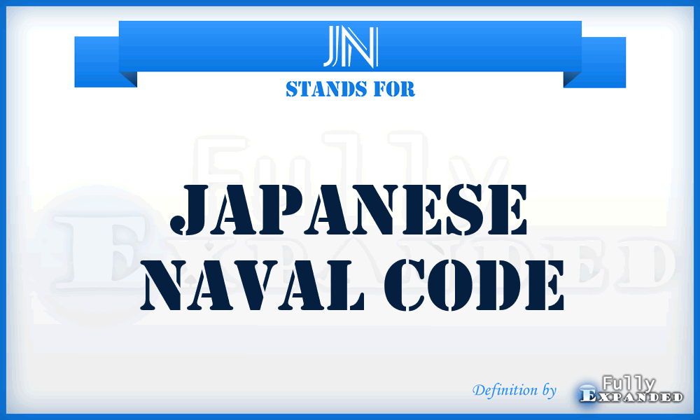 JN - Japanese Naval code