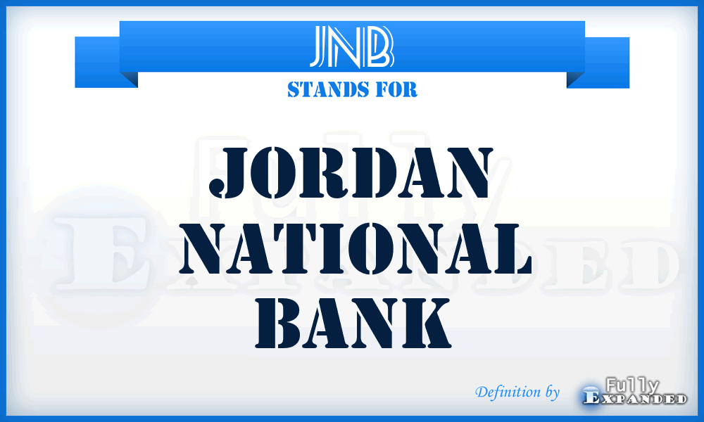 JNB - Jordan National Bank