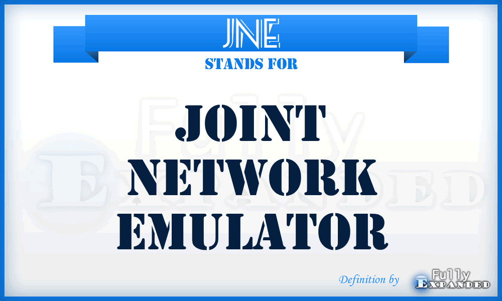 JNE - Joint Network Emulator