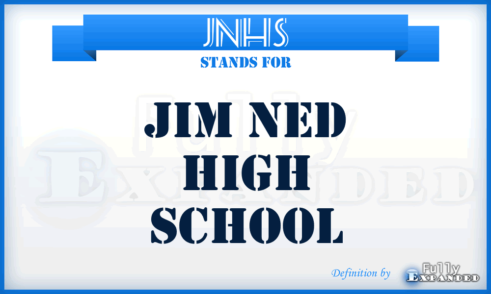JNHS - Jim Ned High School