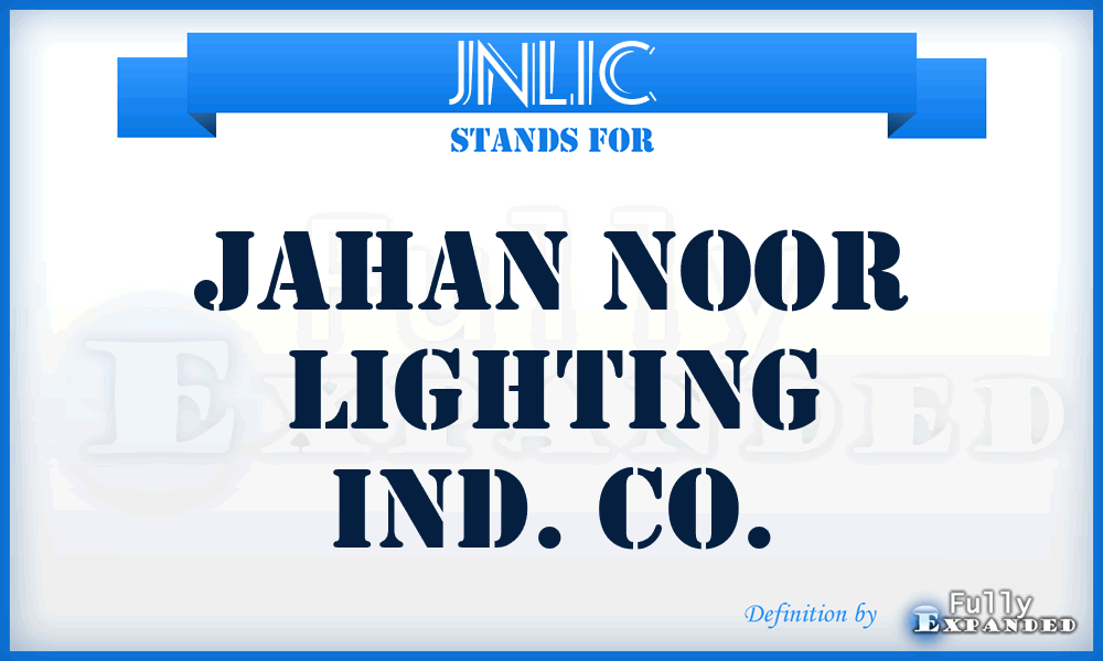 JNLIC - Jahan Noor Lighting Ind. Co.