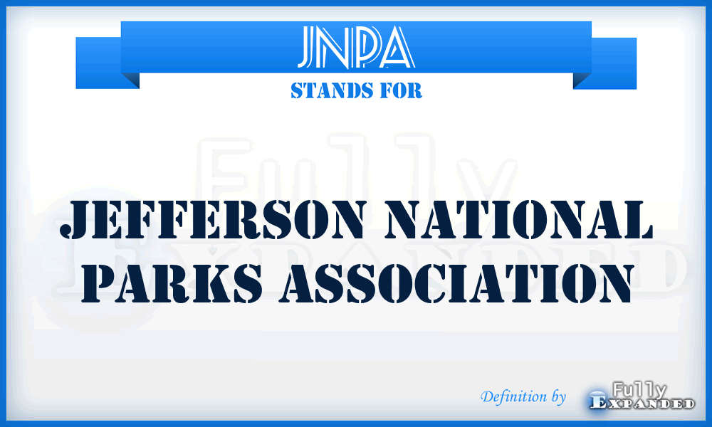 JNPA - Jefferson National Parks Association