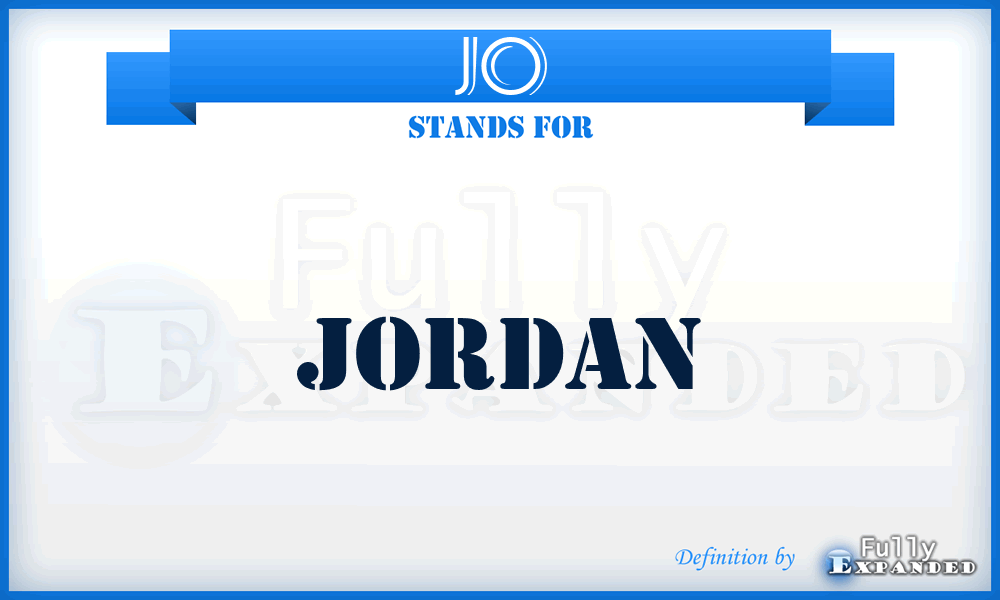 JO - Jordan