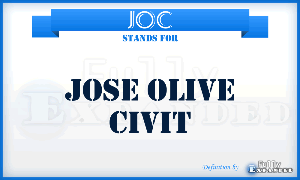 JOC - Jose Olive Civit