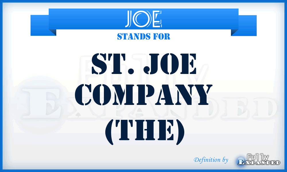 JOE - St. Joe Company (The)