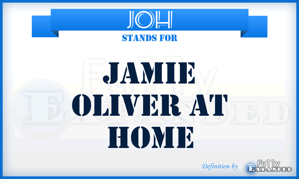 JOH - Jamie Oliver at Home