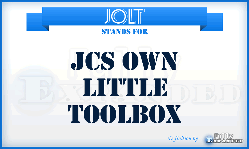 JOLT - Jcs Own Little Toolbox