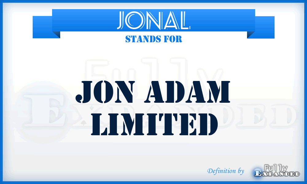 JONAL - JON Adam Limited