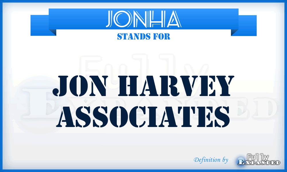 JONHA - JON Harvey Associates