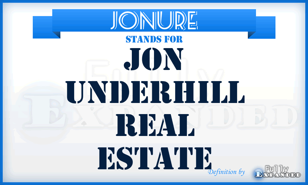JONURE - JON Underhill Real Estate