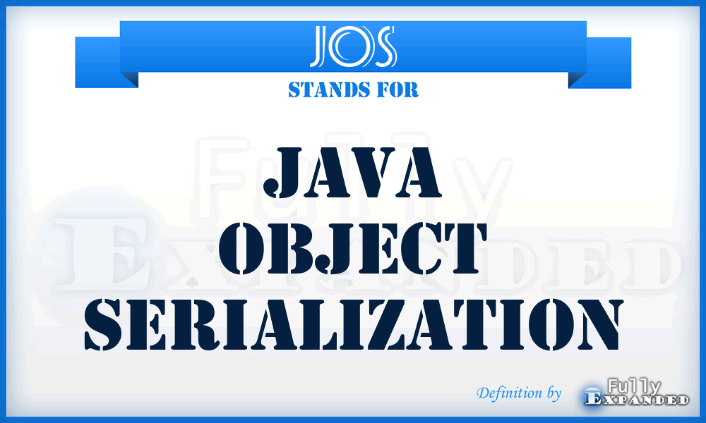 JOS - Java Object Serialization