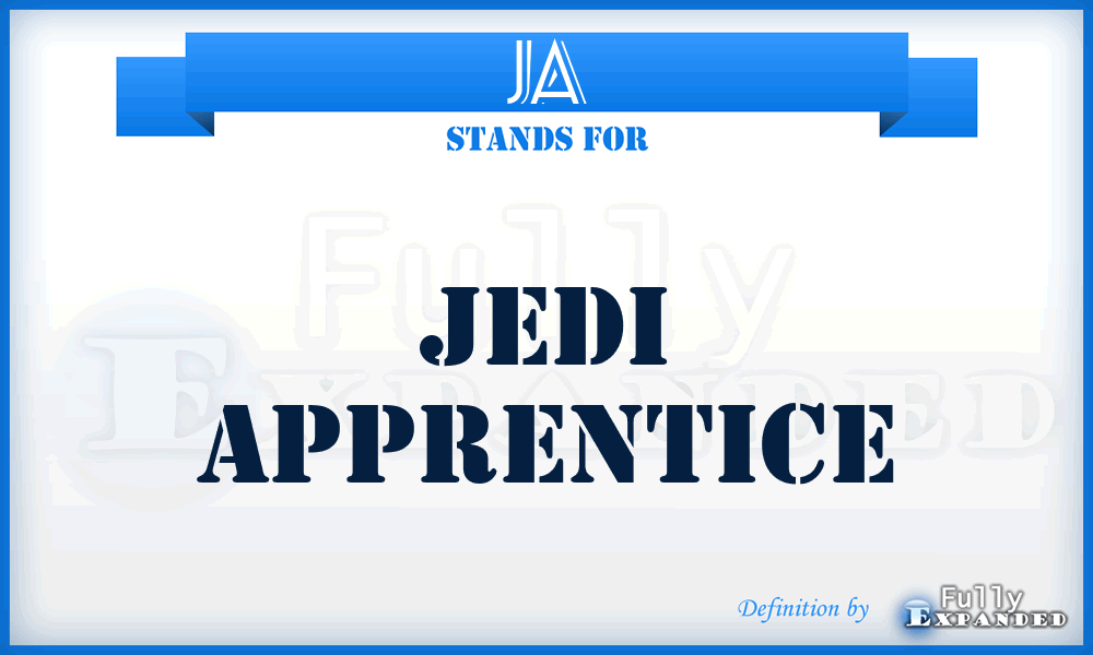 JA - Jedi Apprentice