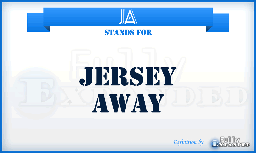 JA - Jersey Away
