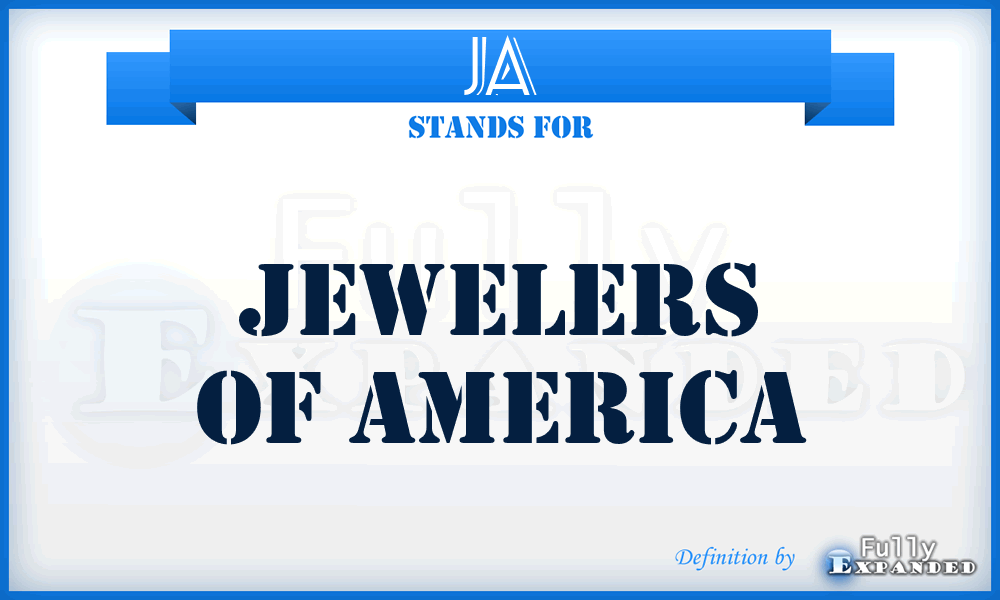 JA - Jewelers of America