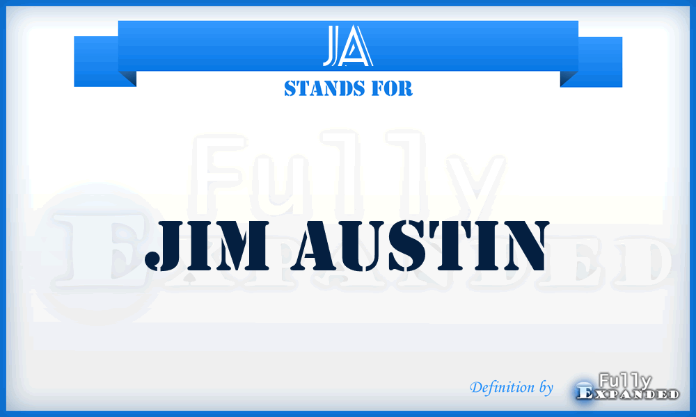 JA - Jim Austin