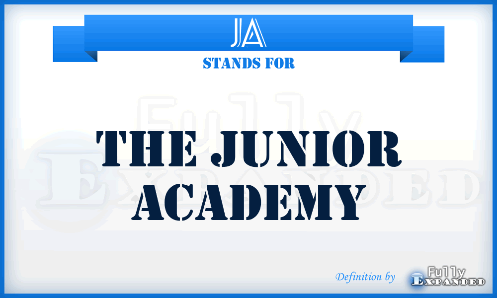 JA - The Junior Academy