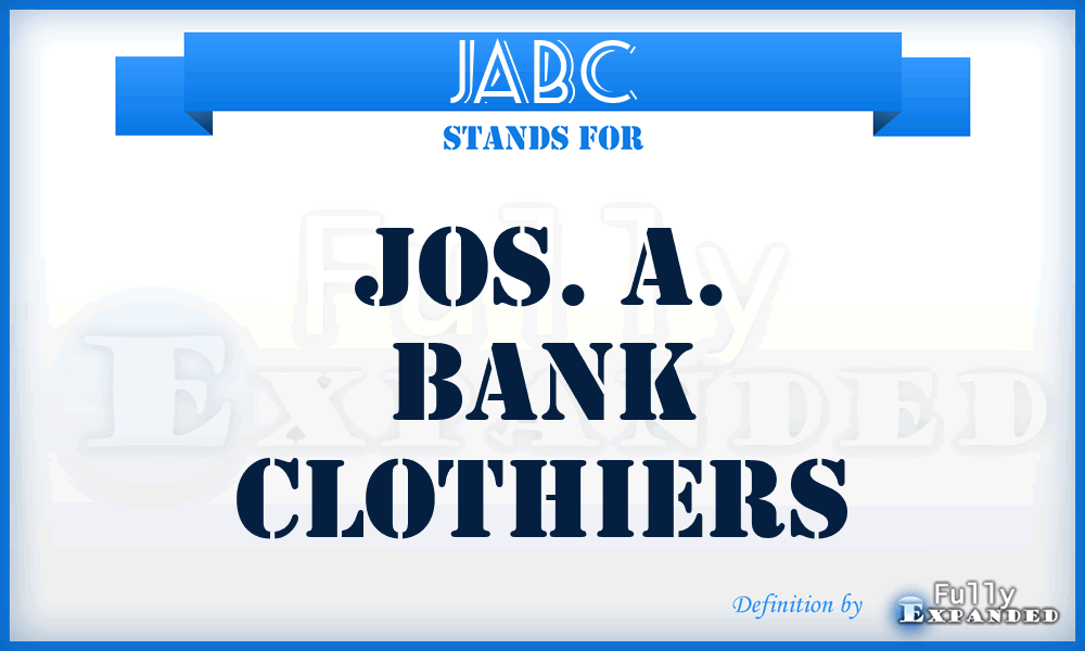 JABC - Jos. A. Bank Clothiers