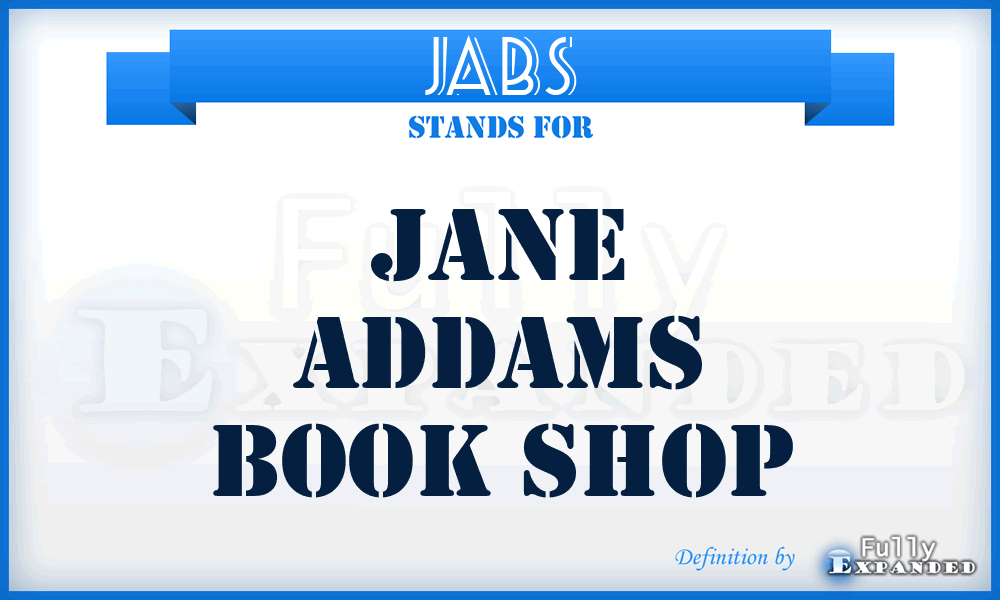 JABS - Jane Addams Book Shop