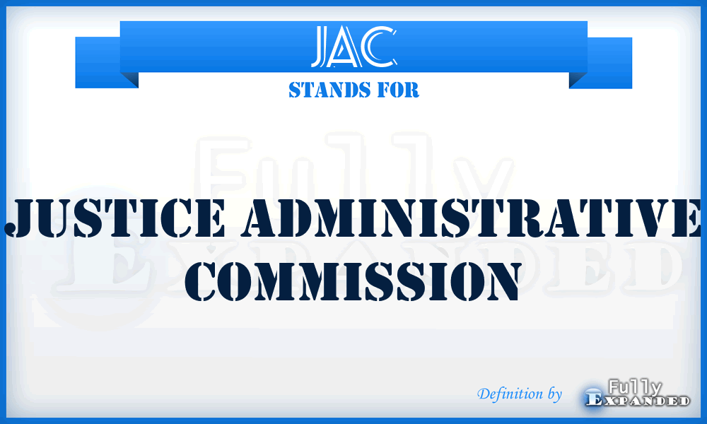 JAC - Justice Administrative Commission