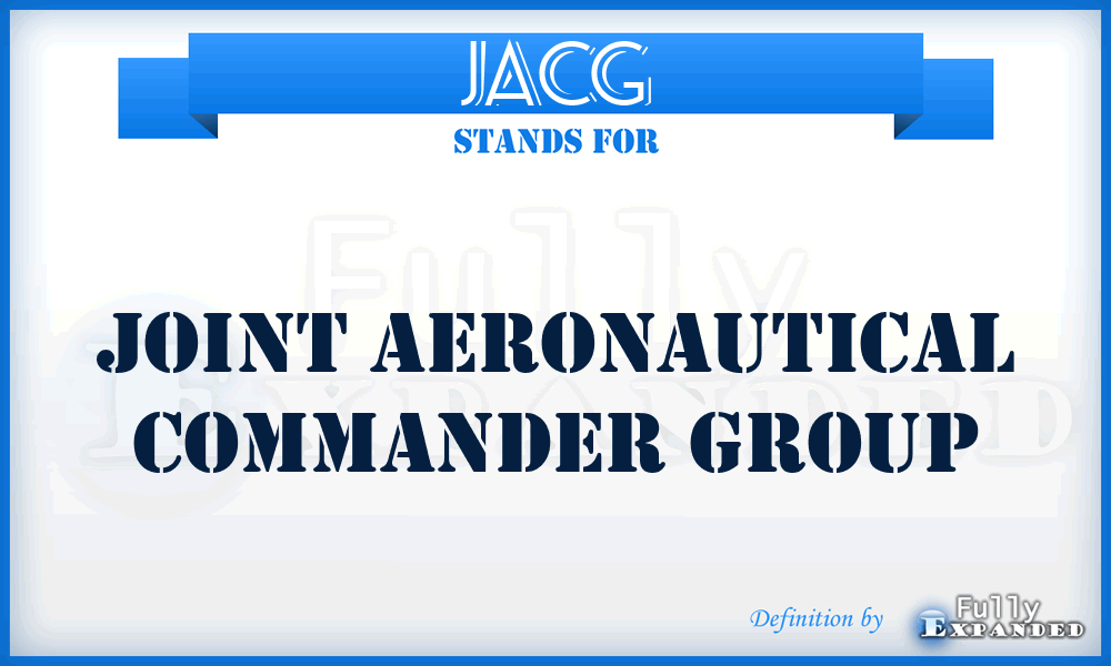 JACG - joint aeronautical commander group