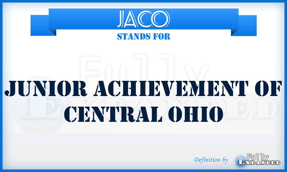 JACO - Junior Achievement of Central Ohio
