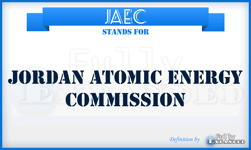 JAEC - Jordan Atomic Energy Commission